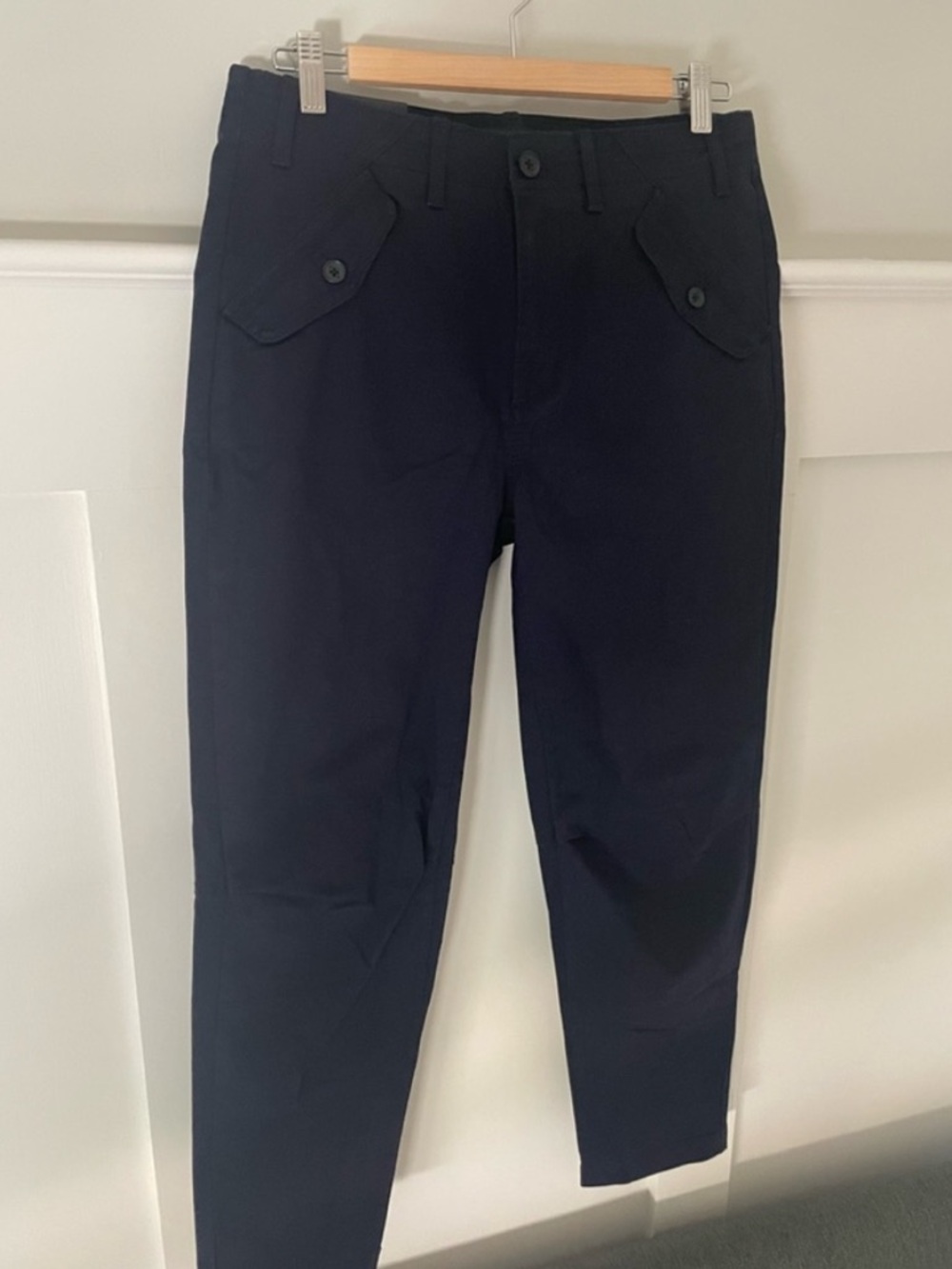 Banana Republic Authentic Chino Girlfriend Pant Preppy Navy Size 6 - Picture 8 of 10